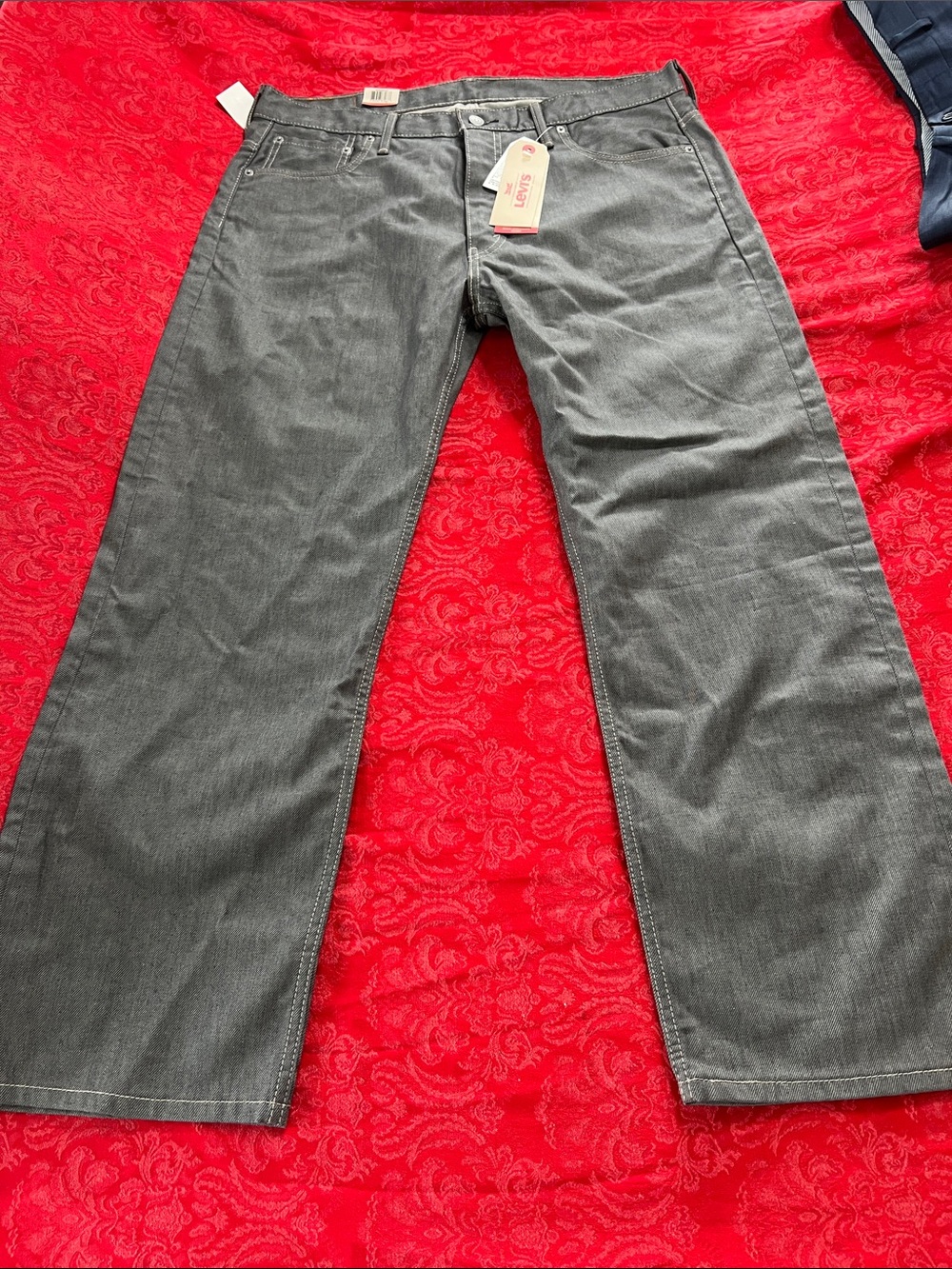 Levi's 569 Loose Straight Gray Jeans Men's 36x30 NWT 100% Cotton